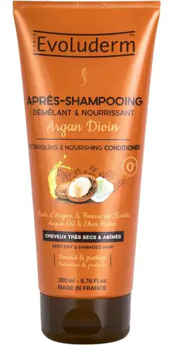 Evoluderm Кондиціонер для сухого та пошкодженого волосся живильний з аргановою олією 200 мл 1 туба