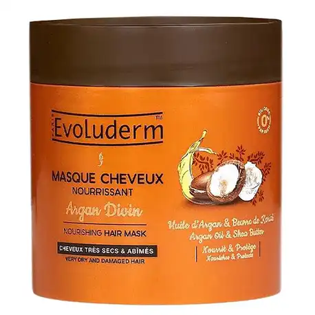 Evoluderm Маска для сухого та пошкодженого волосся живильний з аргановою олією 500 мл 1 банка