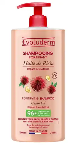 Evoluderm Шампунь для волосся з рициновою олією 1 000 мл 1 флакон
