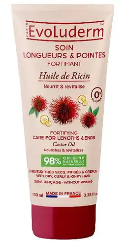 Evoluderm Засіб Evoluderm для кінчиків волосся з рициновою олією 100 мл 1 туба