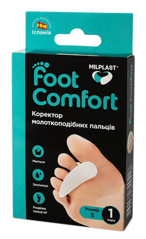 Milplast Foot Comfort Коректор молоткоподібних пальців розмір S 1 пара