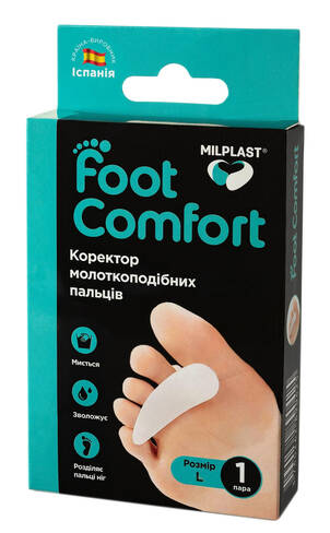 Milplast Foot Comfort Коректор молоткоподібних пальців розмір L 1 пара