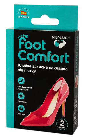 Milplast Foot Comfort Накладка під п'ятку клейка захисна розмір універсальний 2 шт