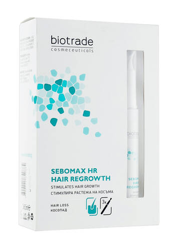 Biotrade Sebomax HR Гель для стимуляції росту волосся 8,5 мл 3 флакон loading=