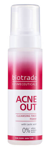 Biotrade Acne Out Пінка очищуюча з молочною кислотою 150 мл 1 флакон