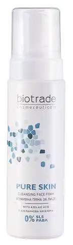 Biotrade PURE SKIN Пінка ніжна з азелаїновою кислотою для очищення шкіри з розширеними порами 150 мл 1 флакон