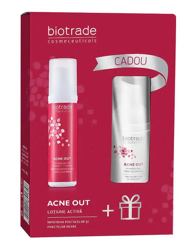 Biotrade Acne Out Активний лосьйон для проблемної шкіри 60 мл + Піна очищаюча м'яка 20 мл 1 набір