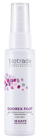 Biotrade Odorex Спрей-антиперспірант для ніг тривалої дії 10 днів без поту і запаху 40 мл 1 флакон