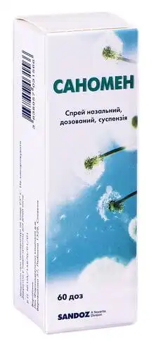 Саномен спрей назальний 50 мкг/доза 60 доз 1 контейнер