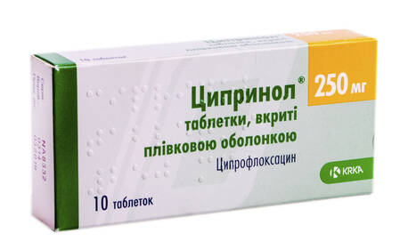 Ципринол таблетки 250 мг 10 шт