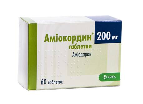 Аміокордин таблетки 200 мг 60 шт
