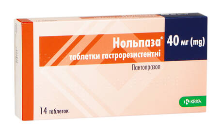 Нольпаза таблетки 40 мг 14 шт