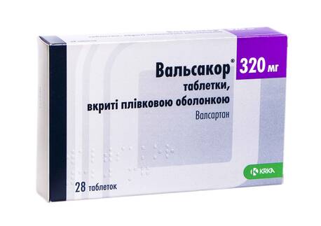 Вальсакор таблетки 320 мг 28 шт