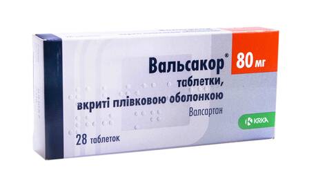 Вальсакор таблетки 80 мг 28 шт