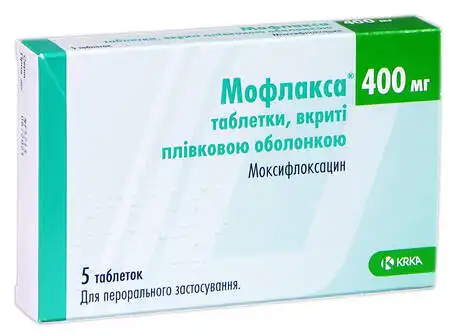 Мофлакса таблетки 400 мг 5 шт