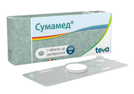 Сумамед таблетки дисперговані 1000 мг 1 шт