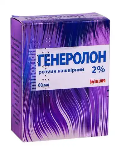 Генеролон розчин нашкірний 2 % 60 мл 1 флакон