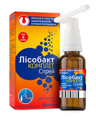 Лісобакт Компліт спрей оромукозний 30 мл 1 флакон