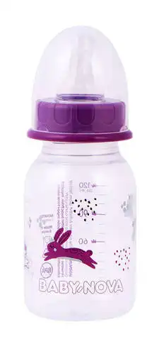 Baby-Nova Пляшечка для годування пластикова декорована 120 мл 1 шт