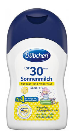 Bubchen Sensitive Дитяче сонцезахисне молочко SPF 30 50 мл 1 флакон