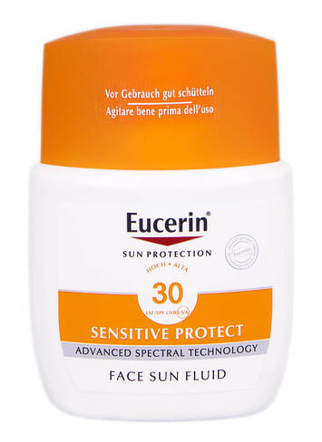 Eucerin Sun Protection Флюїд сонцезахисний для нормальної шкіри обличчя SPF-30 50 мл 1 флакон loading=