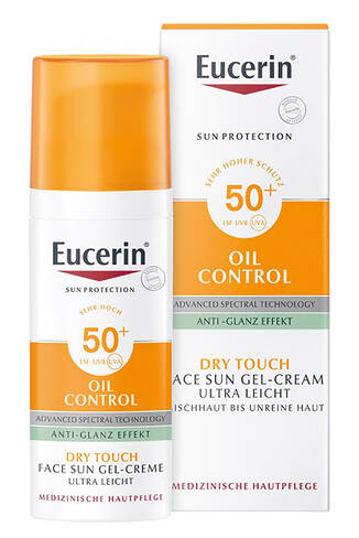 Eucerin Sun Protection Гель-крем сонцезахисний для обличчя з матуючим ефектом SPF-50+ 50 мл 1 флакон