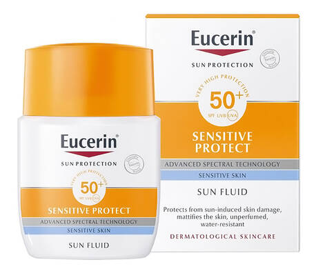 Eucerin Sun Protection Крем-флюїд для обличчя SPF-50 50 мл 1 флакон