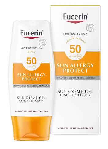 Eucerin Sun Protection Крем-гель сонцезахисний для обличчя і тіла SPF-50 150 мл 1 флакон