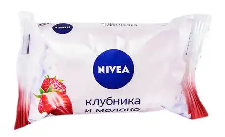 Nivea Мило Полуниця і Молоко 90 г 1 шт
