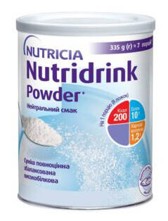 Nutricia Nutridrink Powder з нейтральним смаком 335 г 1 банка