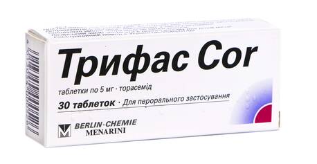Трифас Cor таблетки 5 мг 30 шт
