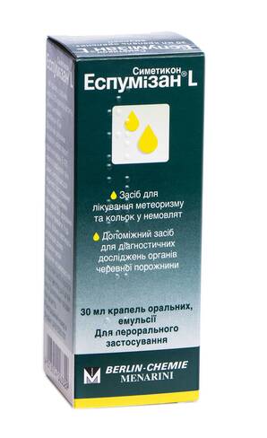 Еспумізан L краплі оральні 40 мг/мл 30 мл 1 флакон