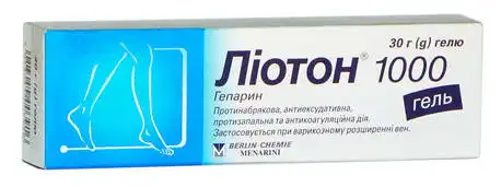Ліотон гель 1000 МО/г 30 г 1 туба