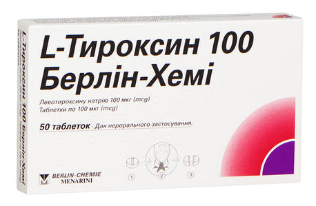 L-Тироксин Берлін-Хемі таблетки 100 мкг 50 шт
