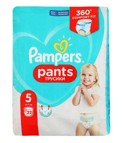 Pampers Pants 5 Junior Підгузки-трусики дитячі 12-17 кг 22 шт