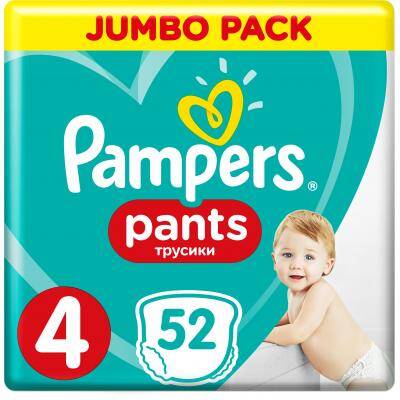 Pampers Pants 4 Підгузки-трусики дитячі 9-15 кг 52 шт