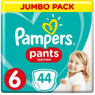 Pampers Pants 6 Extra large Підгузки-трусики дитячі 15+ кг 44 шт