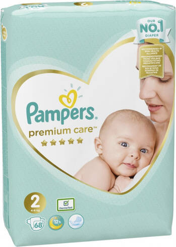 Pampers Premium Care 2 Mini Підгузки дитячі 3-6 кг 68 шт