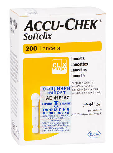 Accu-Chek Softclix Ланцети 200 шт