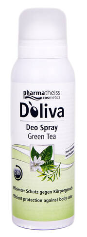Doliva Дезодорант-спрей для тіла Зелений чай 125 мл 1 флакон loading=