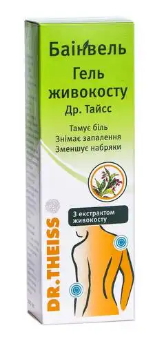 Баінвель Гель живокосту Др. Тайсс 100 мл 1 туба