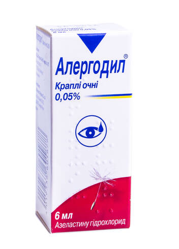 Алергодил краплі очні 0,05 % 6 мл 1 флакон loading=