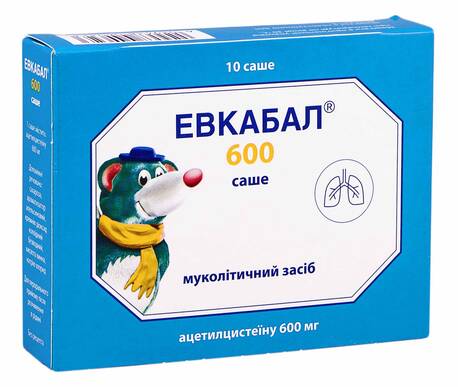 Евкабал порошок для орального розчину 600 мг 10 саше