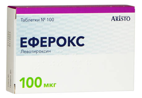 Еферокс таблетки 100 мкг 100 шт