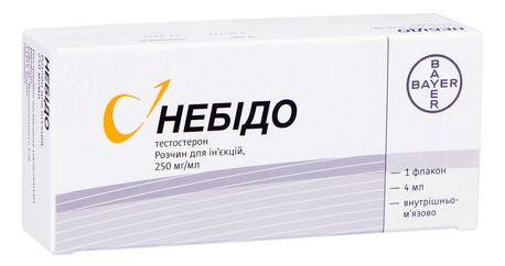 Небідо розчин для ін'єкцій 250 мг/мл 4 мл 1 флакон