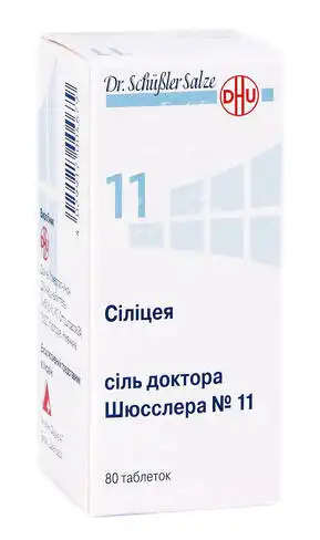 Сiлiцея Сіль доктора Шюсслера №11 таблетки 250 мг 80 шт