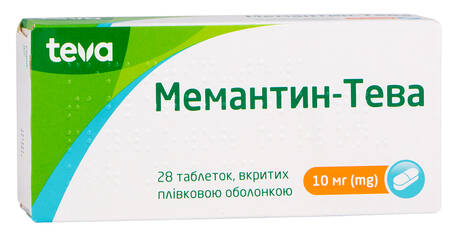 Мемантин Тева таблетки 10 мг 28 шт