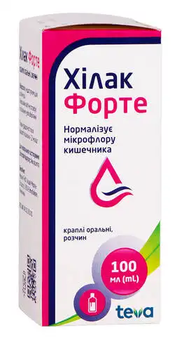 Хілак форте краплі оральні 100 мл 1 флакон