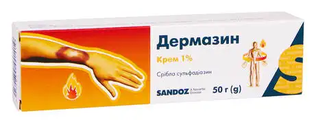 Дермазин крем 1 % 50 г 1 туба