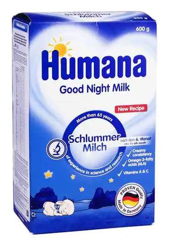 Humana Суміш суха молочна Солодкі сни з Омега-3 Омега-6 та жирними кислотами 600 г 1 коробка